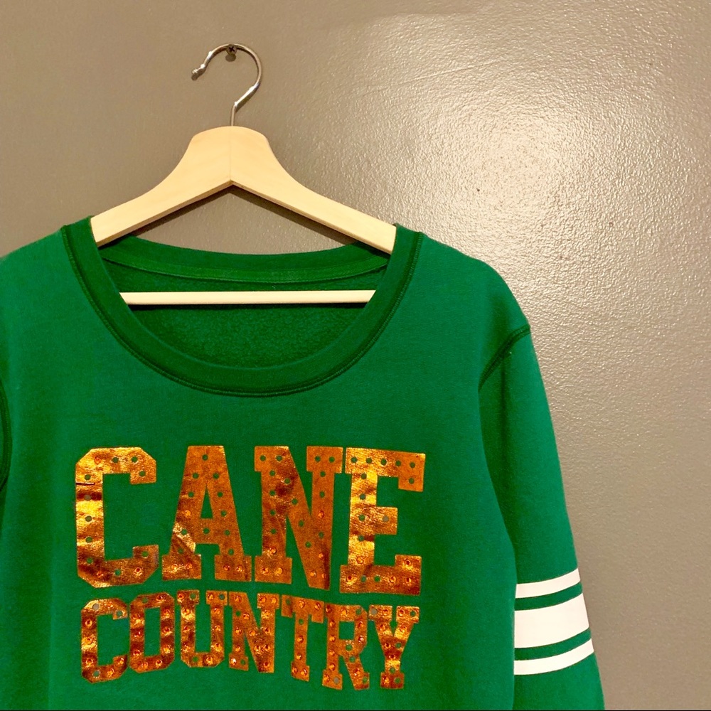 University of Miami “Cane Country” VS Pink Sweater